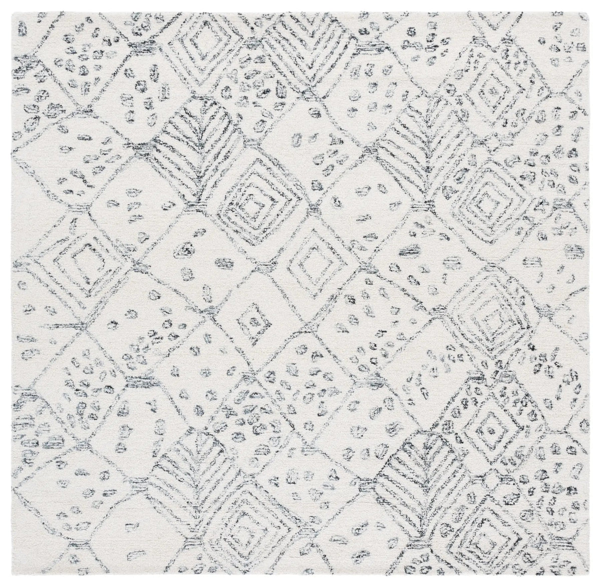 Safavieh Ebony 6'-0" x 6'-0" Rug in Ivory / Grey