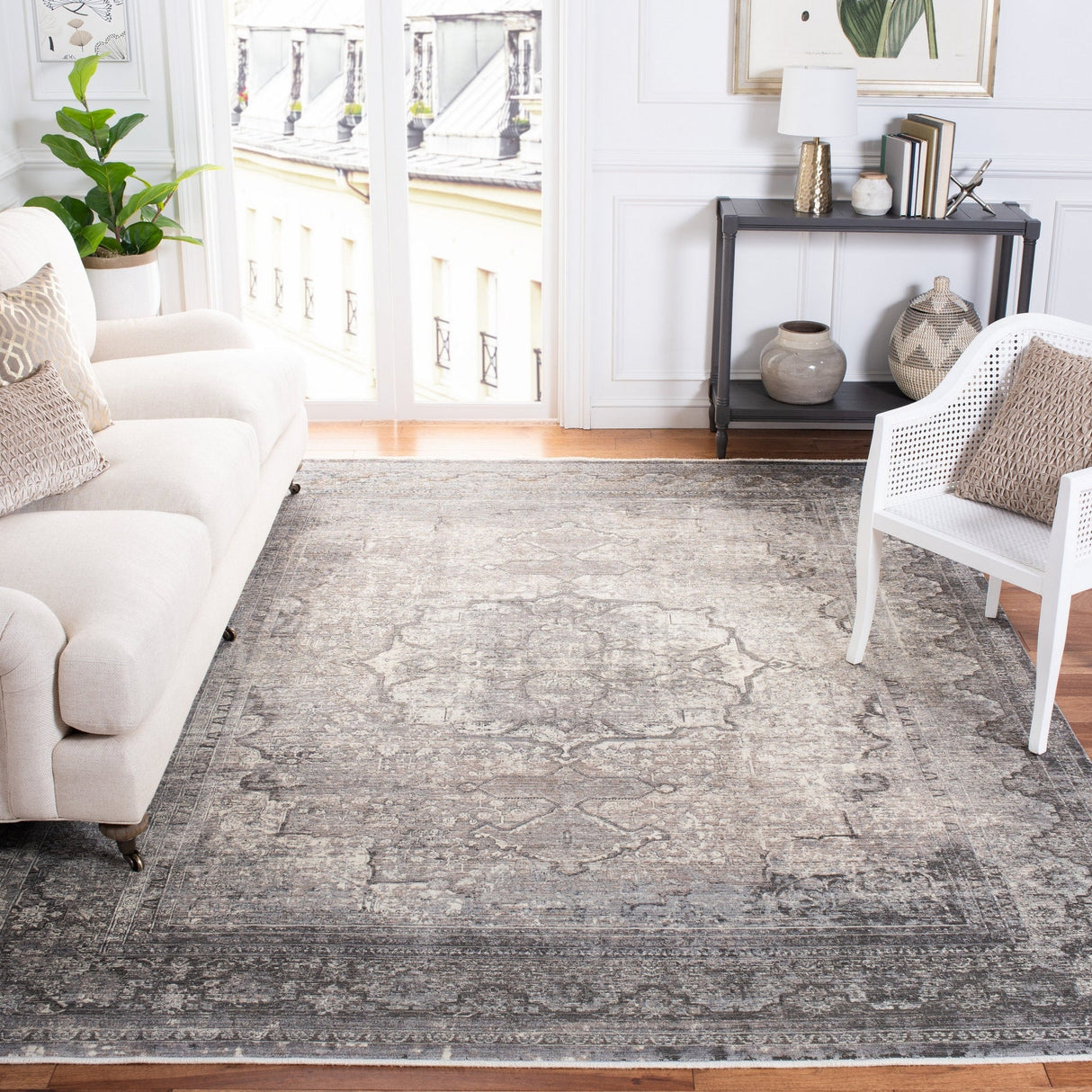 Safavieh Eclipse Ecl134A Ivory/Charcoal Rug - Safavieh - ecl134a - 310