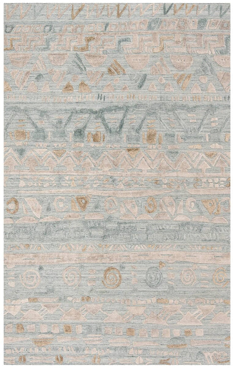 Safavieh Elements Elm181M Light Blue / Beige Rugs - Safavieh - elm181m - 6