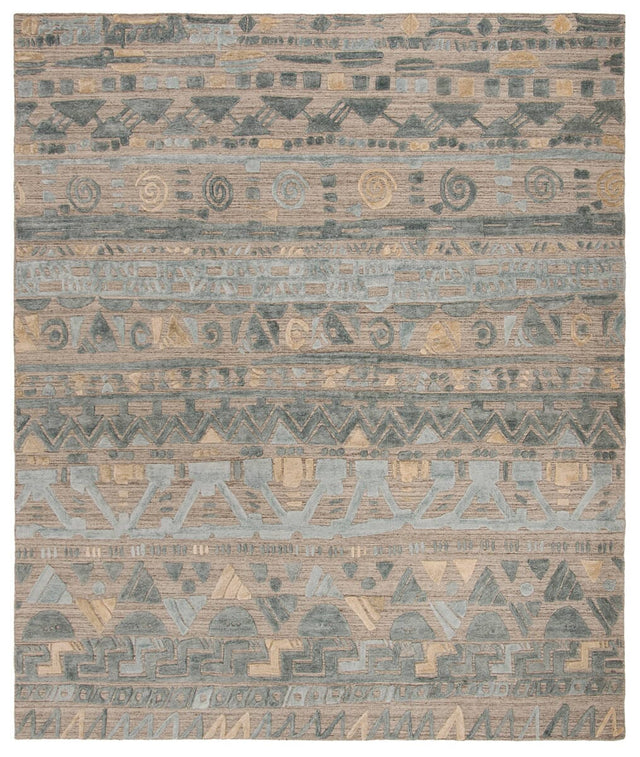 Safavieh Elements Elm181M Light Blue / Beige Rugs - Safavieh - elm181m - 6