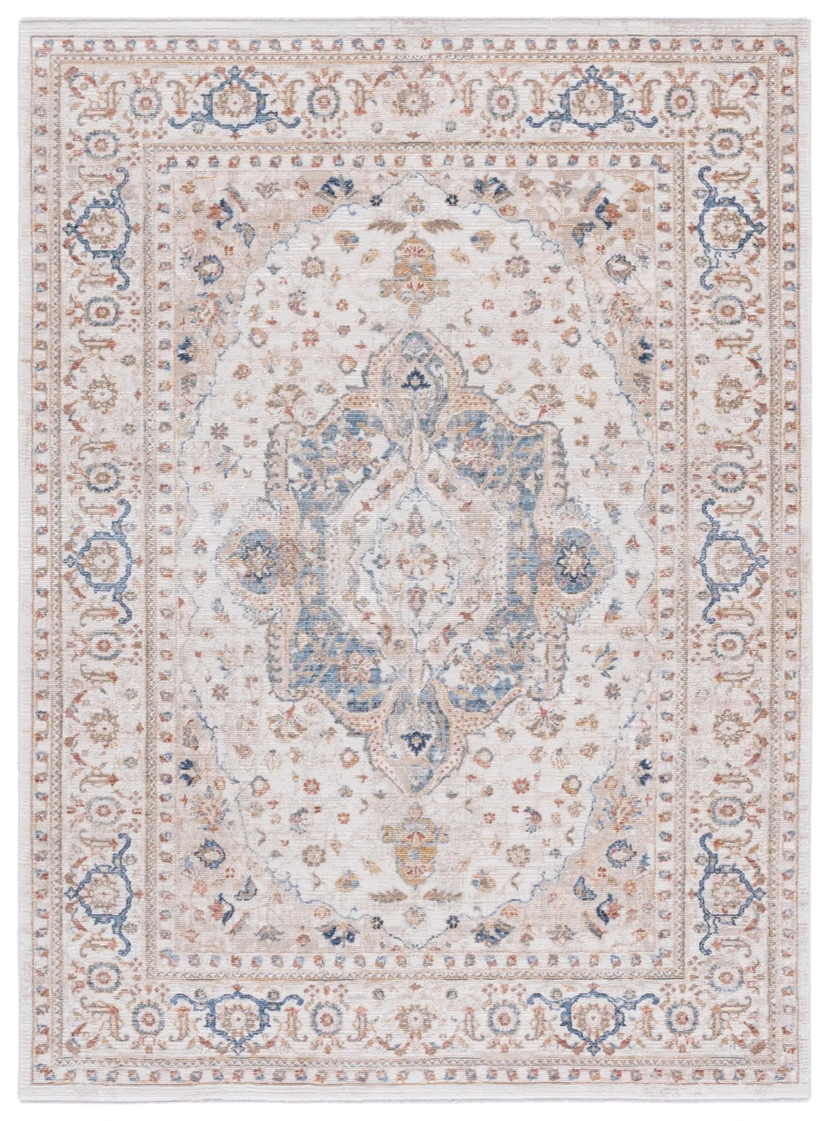 Safavieh Ellwood 4'-0" x 6'-0" Rug in Ivory / Blue