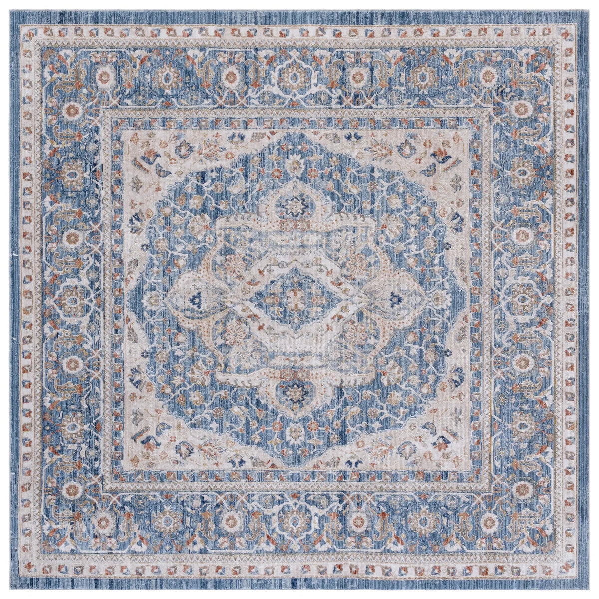 Safavieh Ellwood 6'-5" x 6'-5" Rug in Navy / Beige
