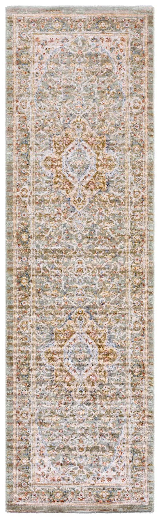 Safavieh Ellwood 2'-3" x 8'-0" Rug in Olive / Beige