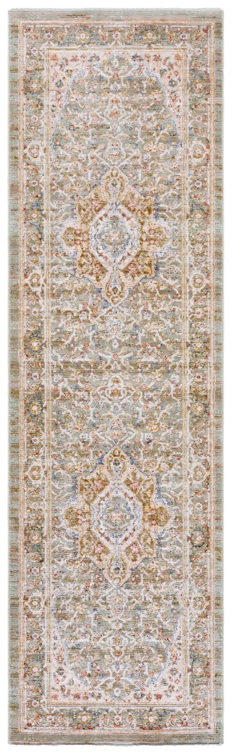 Safavieh Ellwood 2'-3" x 8'-0" Rug in Olive / Beige