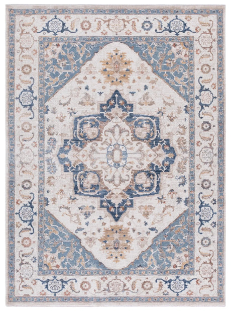 Safavieh Ellwood 4'-0" x 6'-0" Rug in Beige / Navy