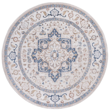 Safavieh Ellwood 6'-5" x 6'-5" Rug in Beige / Navy