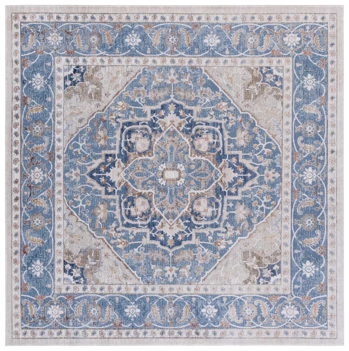 Safavieh Ellwood 6'-5" x 6'-5" Rug in Navy / Beige