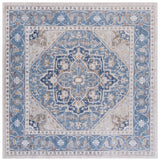 Safavieh Ellwood 6'-5" x 6'-5" Rug in Navy / Beige