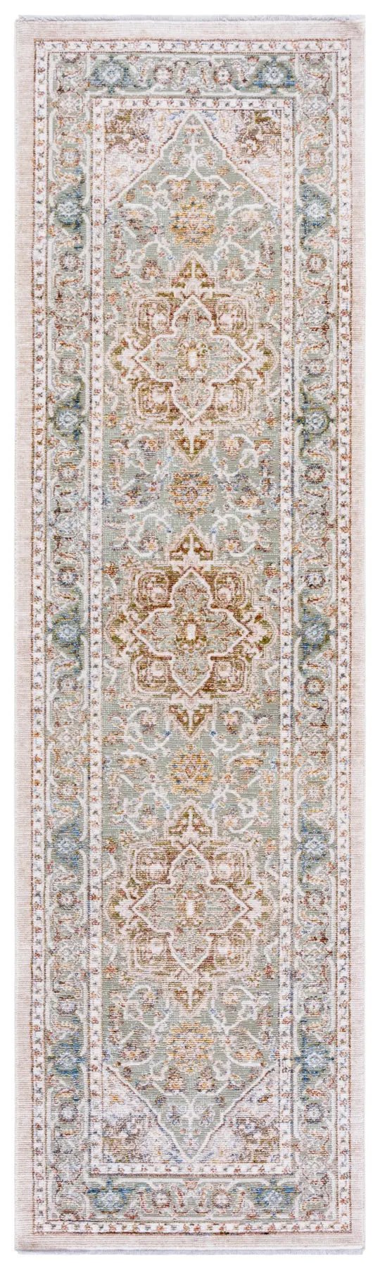 Safavieh Ellwood 2'-3" x 8'-0" Rug in Olive / Beige