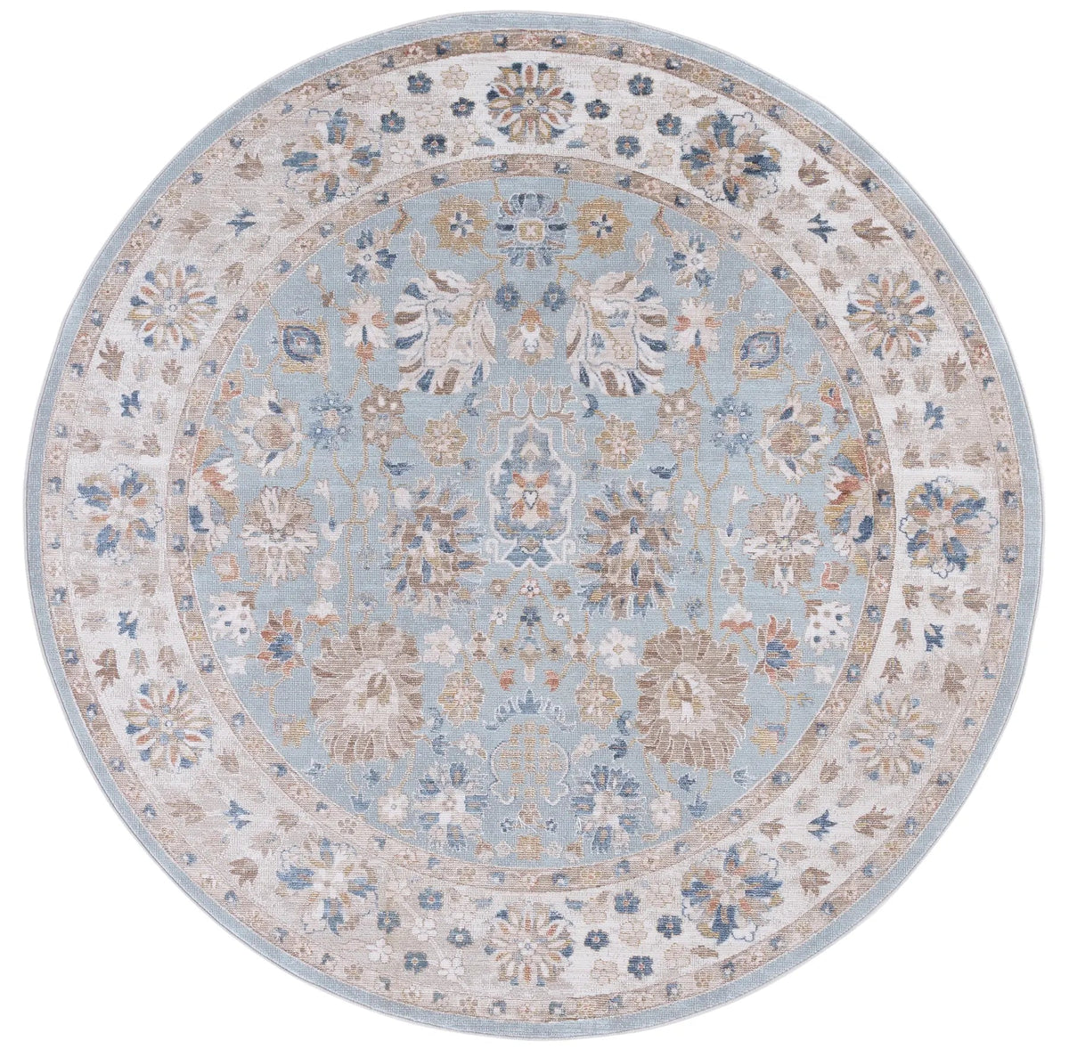 Safavieh Ellwood 6'-5" x 6'-5" Rug in Light Blue / Beige