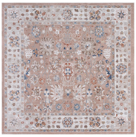 Safavieh Ellwood 6'-5" x 6'-5" Rug in Salmon / Beige
