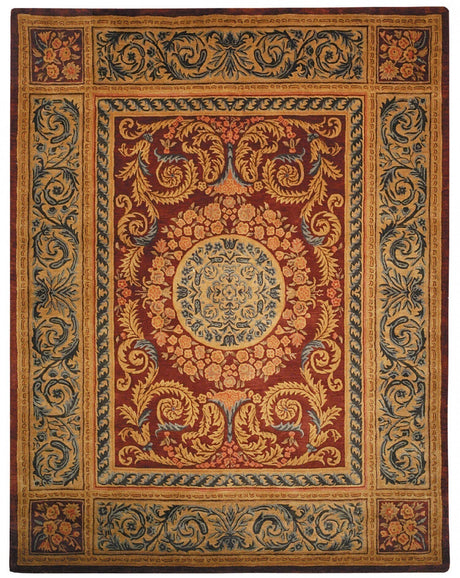 Safavieh Empire em421a Burgundy / Gold Rugs - Safavieh - em421a - 4r