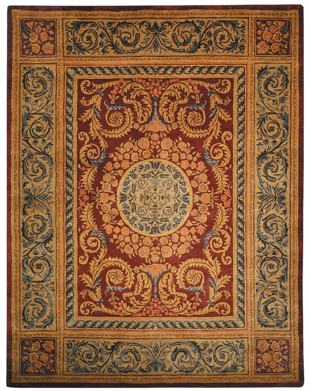 Safavieh Empire em421a Burgundy / Gold Rugs - Safavieh - em421a - 4r