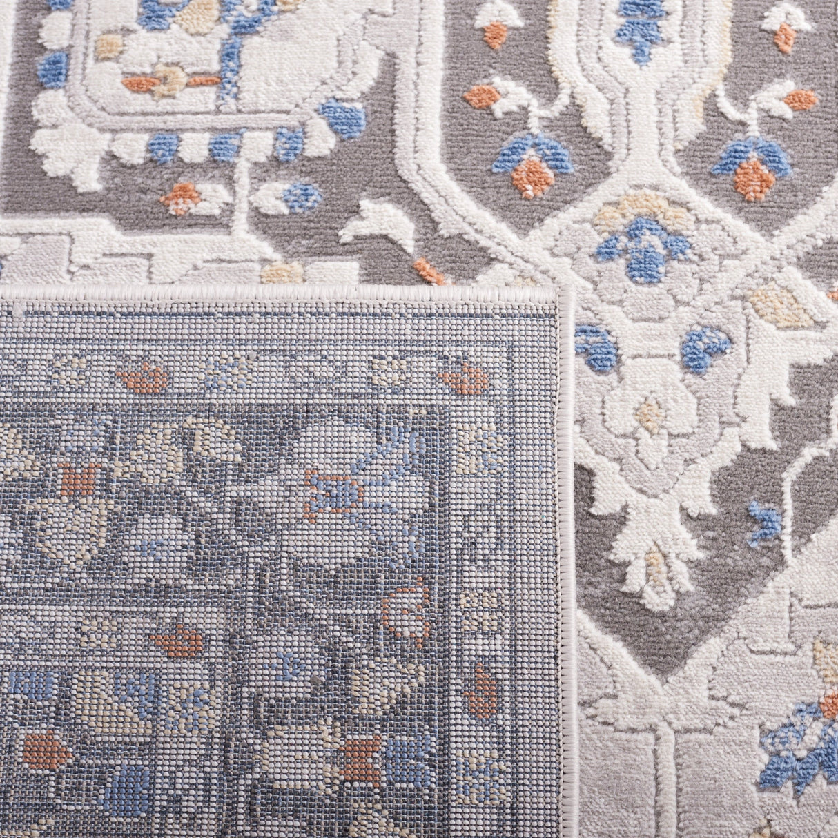 Safavieh Eternal Etl216F Grey/Blue Rust Rug - Safavieh - etl216f - 28