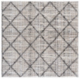 Safavieh Everett Shag 6'-7" x 6'-7" Rug in Ivory / Grey