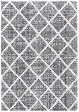 Safavieh Everett Shag 4'-0" x 6'-0" Rug in Grey / Ivory