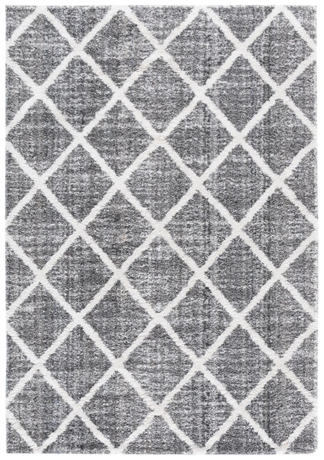 Safavieh Everett Shag 4'-0" x 6'-0" Rug in Grey / Ivory