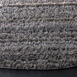 Safavieh Everett Shag 6'-7" x 6'-7" Rug in Grey / Beige