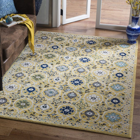 Safavieh Evoke Evk210B Gold / Ivory Rugs - Safavieh - evk210b - 6