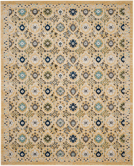 Safavieh Evoke Evk210B Gold / Ivory Rugs - Safavieh - evk210b - 6