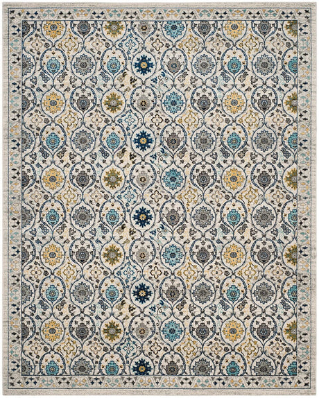 Safavieh Evoke Evk210C Ivory / Blue Rugs - Safavieh - evk210c - 3