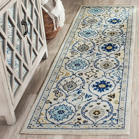 Safavieh Evoke Evk210C Ivory / Blue Rugs - Safavieh - evk210c - 3