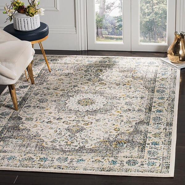 Safavieh Evoke Evk220B Grey / Gold Rugs - Safavieh - evk220b - 24