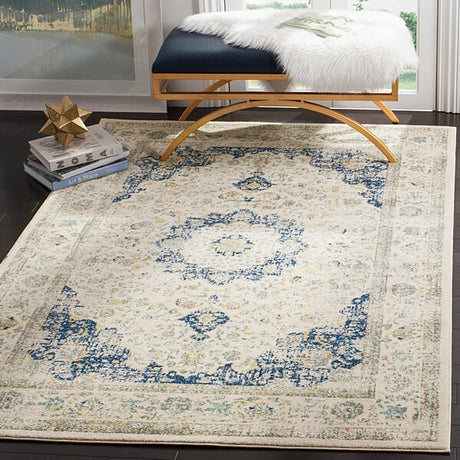 Safavieh Evoke Evk220C Ivory / Blue Rugs - Safavieh - evk220c - 24