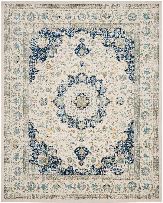 Safavieh Evoke Evk220C Ivory / Blue Rugs - Safavieh - evk220c - 5r