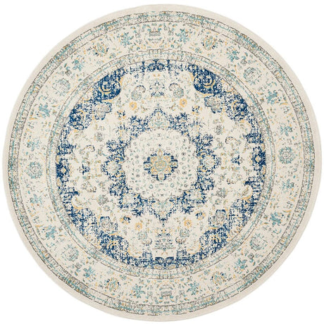 Safavieh Evoke Evk220C Ivory / Blue Rugs - Safavieh - evk220c - 5r