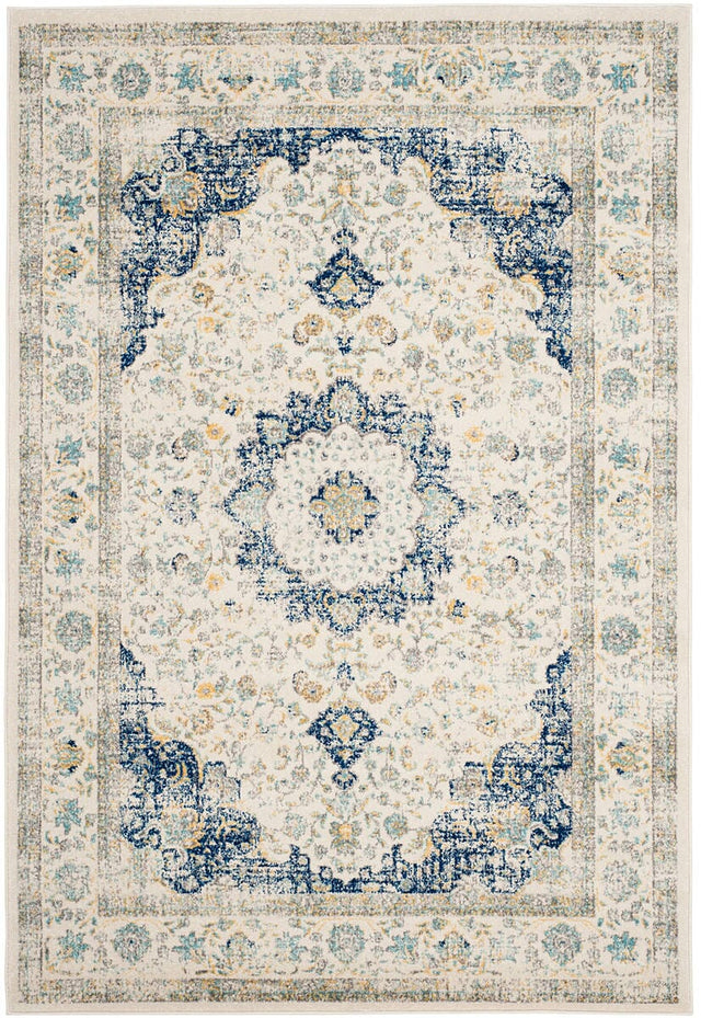 Safavieh Evoke Evk220C Ivory / Blue Rugs - Safavieh - evk220c - 5sq