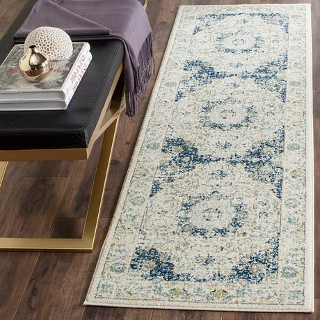 Safavieh Evoke Evk220C Ivory / Blue Rugs - Safavieh - evk220c - 5sq