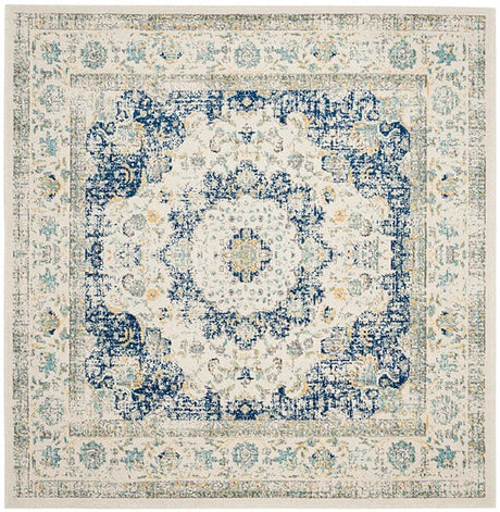 Safavieh Evoke Evk220C Ivory / Blue Rugs - Safavieh - evk220c - 5sq