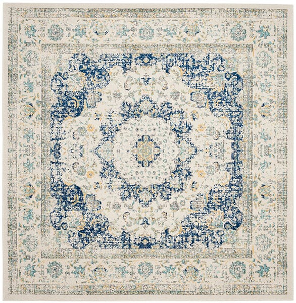 Safavieh Evoke Evk220C Ivory / Blue Rugs - Safavieh - evk220c - 5sq