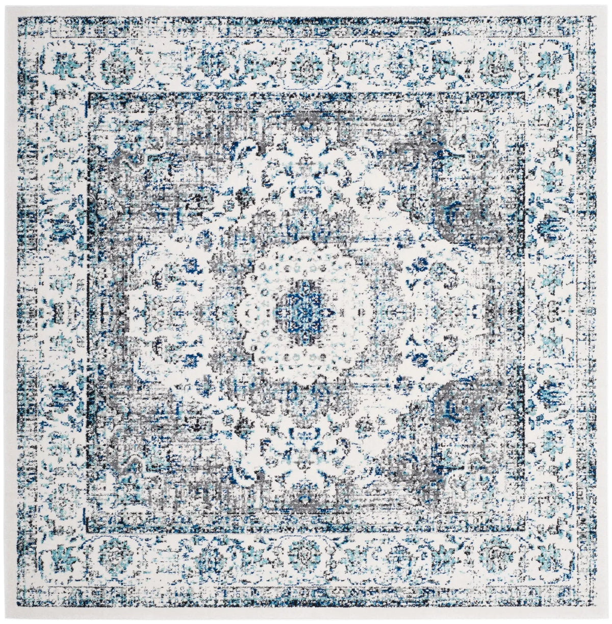 Safavieh Evoke 6'-7" x 6'-7" Rug in Ivory / Grey