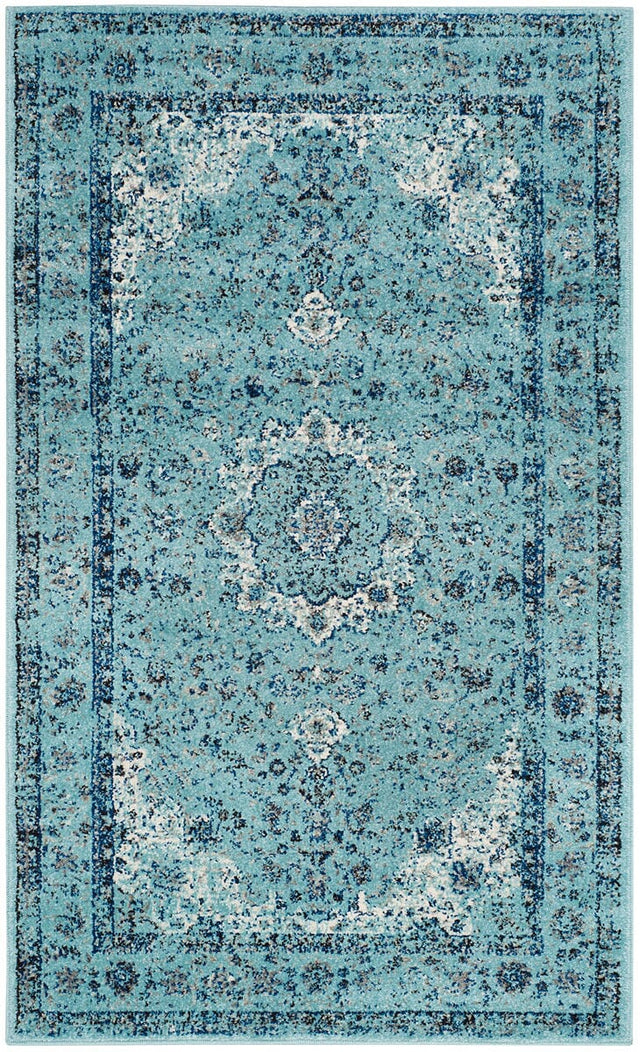 Safavieh Evoke Evk220E Light Blue / Light Blue Rugs - Safavieh - evk220e - 7r