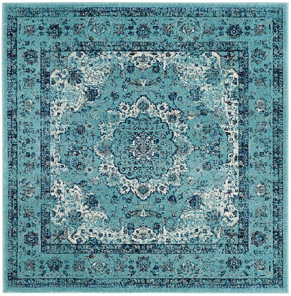 Safavieh Evoke Evk220E Light Blue / Light Blue Rugs - Safavieh - evk220e - 7sq