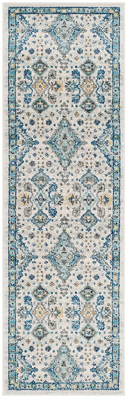 Safavieh Evoke Evk224C Ivory / Light Blue Rugs - Safavieh - evk224c - 24