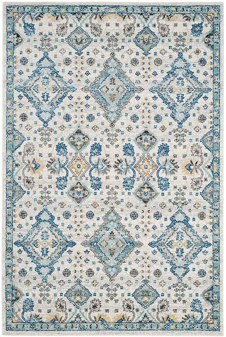 Safavieh Evoke Evk224C Ivory / Light Blue Rugs - Safavieh - evk224c - 24