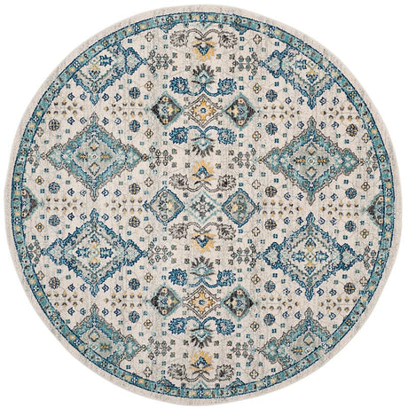 Safavieh Evoke Evk224C Ivory / Light Blue Rugs - Safavieh - evk224c - 24