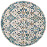 Safavieh Evoke Evk224C Ivory / Light Blue Rugs - Safavieh - evk224c - 7r
