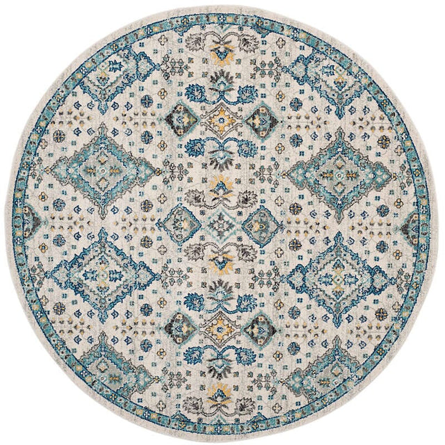 Safavieh Evoke Evk224C Ivory / Light Blue Rugs - Safavieh - evk224c - 7r