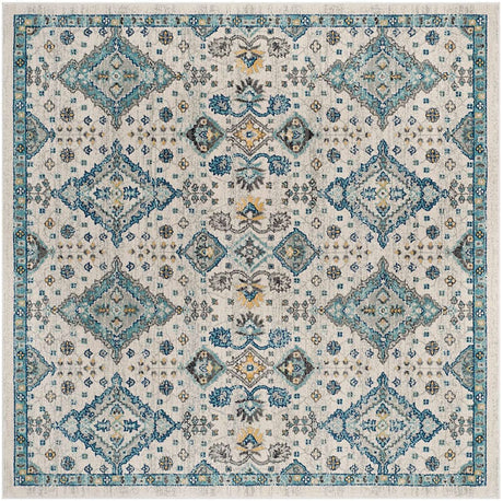 Safavieh Evoke Evk224C Ivory / Light Blue Rugs - Safavieh - evk224c - 7sq