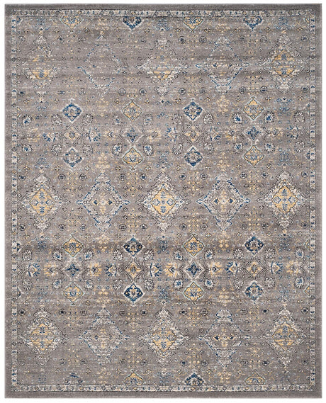 Safavieh Evoke Evk224G Dark Grey / Yellow Rugs - Safavieh - evk224g - 24