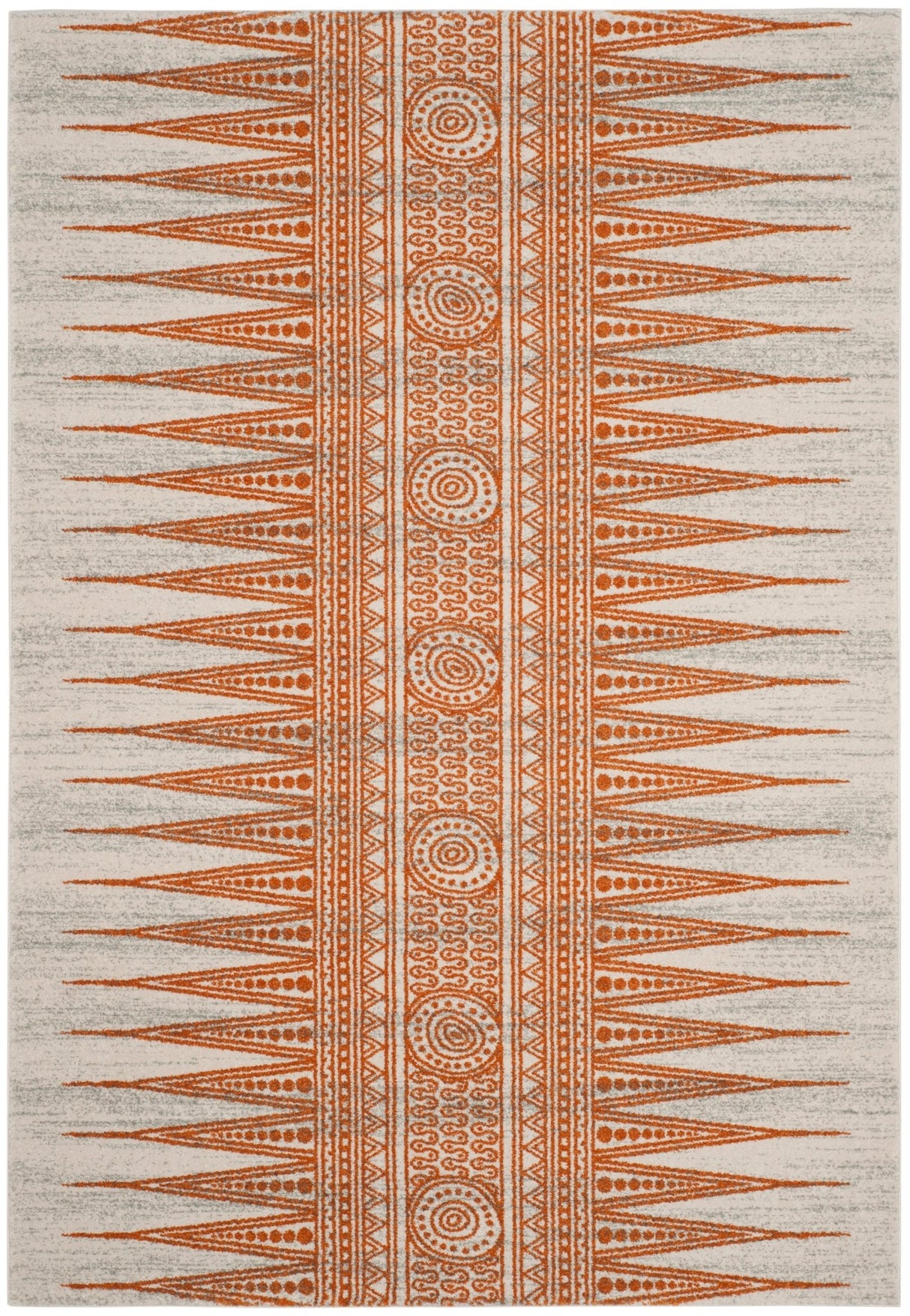 Safavieh Evoke Evk226S Ivory/Orange Rug - Safavieh - evk226s - 24