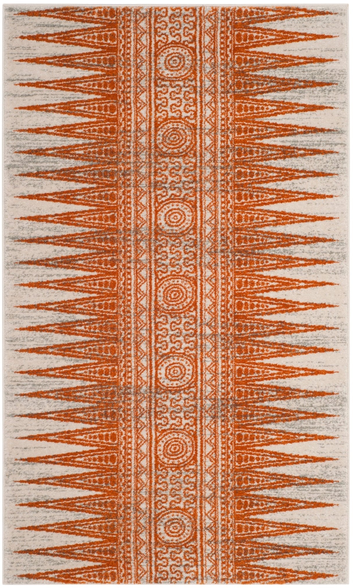 Safavieh Evoke Evk226S Ivory/Orange Rug - Safavieh - evk226s - 27