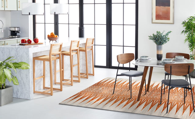 Safavieh Evoke Evk226S Ivory/Orange Rug - Safavieh - evk226s - 27