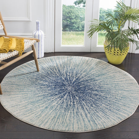 Safavieh Evoke Evk228A Royal / Ivory Rugs - evk228a-5sq
