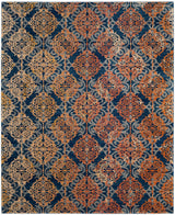 Safavieh Evoke Evk230S Blue / Orange Rugs - Safavieh - evk230s - 27