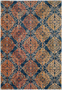 Safavieh Evoke Evk230S Blue / Orange Rugs - Safavieh - evk230s - 3